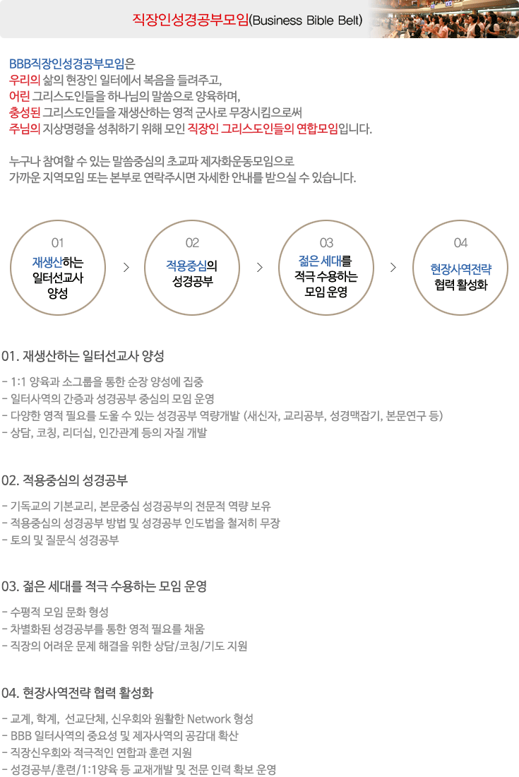 직장인성경공부모임은?